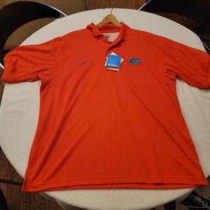 New Florida Gators Columbia Performance Fishing Gear Polo size Large